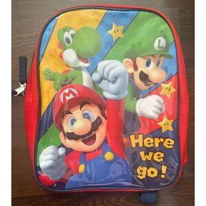 Super Mario Bros. Kids Unisex Red 11" Mini Backpack - Preowned